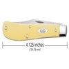 Case Cutlery Knife, Yellow Synthetic Smooth Cv Trapper 00031